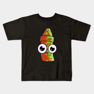 Crayon Buddy Red & Green Kids T-Shirt